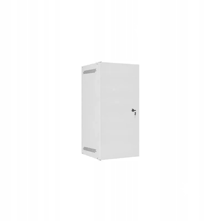 Fém fali rack szekrény 10", 12U, 280x310mm, szürke, lapra szerelt