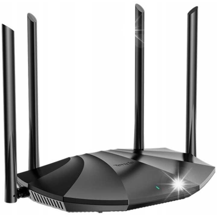 Router Wi-Fi 6 Tenda TX2, dual-band, 4 antene, 1501 Mb/s, Gigabit