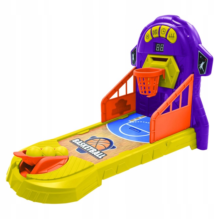 Lexibook elektronikus kosárlabda játék gyerekeknek, mozgatható táblával, vicces hangokkal, 42.5x26x30cm, 3 labda
