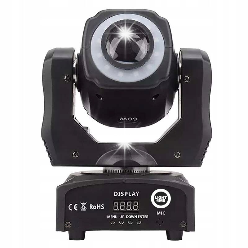 Reflector Mini Rgb Reflector LED Light4Me Mini Spot 60 Ring, 60W, 12 LED RGB, 33x22x34cm ...