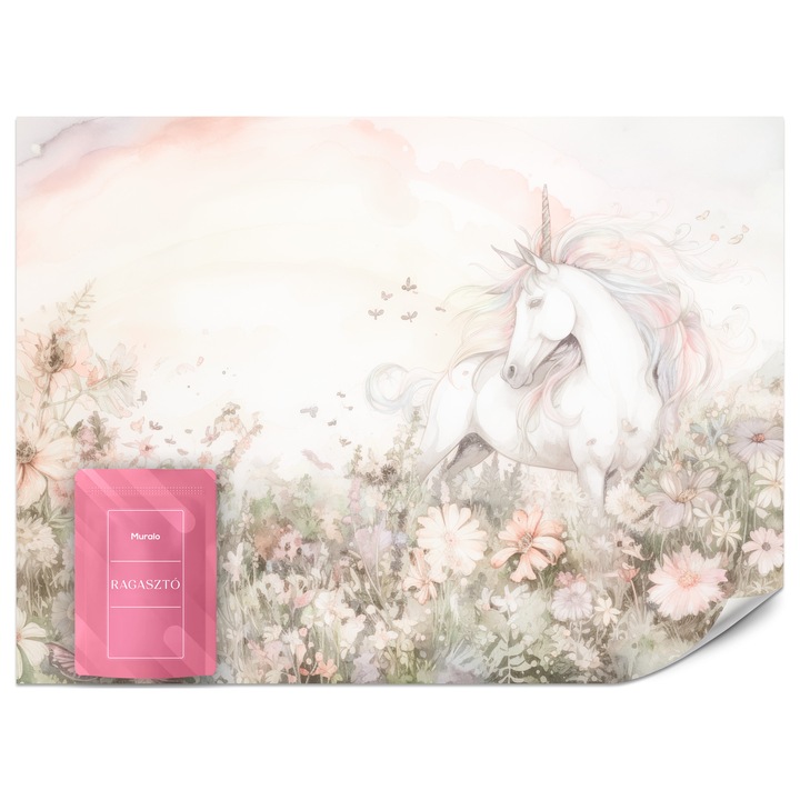 Fotótapéta Muralo Pasztell Unikornis 250x175 Gyerekszoba Dekoráció