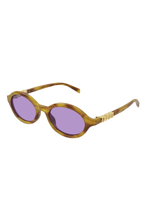 Gucci, Ochelari de soare ovali, 51-19-140, Auriu/Maro camel