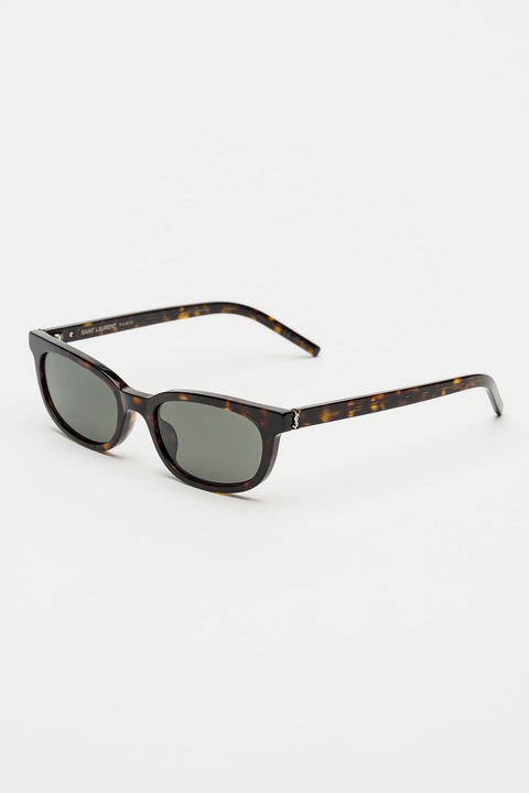 Saint Laurent, Ochelari de soare cu logo lateral, 53-19-145, Negru/Maro