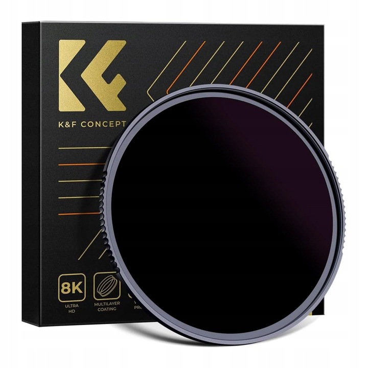 Слънчев филтър K&F Concept ND100000 Nano-X 82mm, японско стъкло, тънка рамка