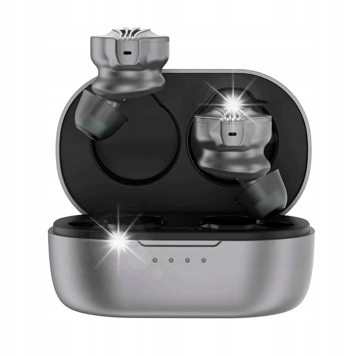 Безжични слушалки FiiO FW3, Bluetooth 5.2, 10 мм, сиви, размери 28.4x22.9x22.6 мм