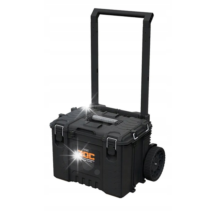 ROC Pro Gear 2.0 gurulós szerszámosláda, 64,8x47,8x78,9cm, 57,5L űrtartalom, rendezővel