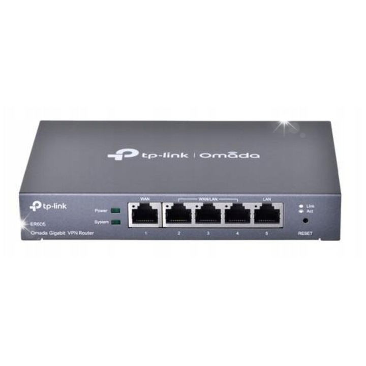Router TP-Link TL-R605 Gigabit, 5 port, VPN, 4 WAN port, 1000Mbps