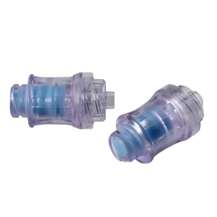 Capacel conector needle-free, Golden Protect, albastru, steril, Luer-Lock