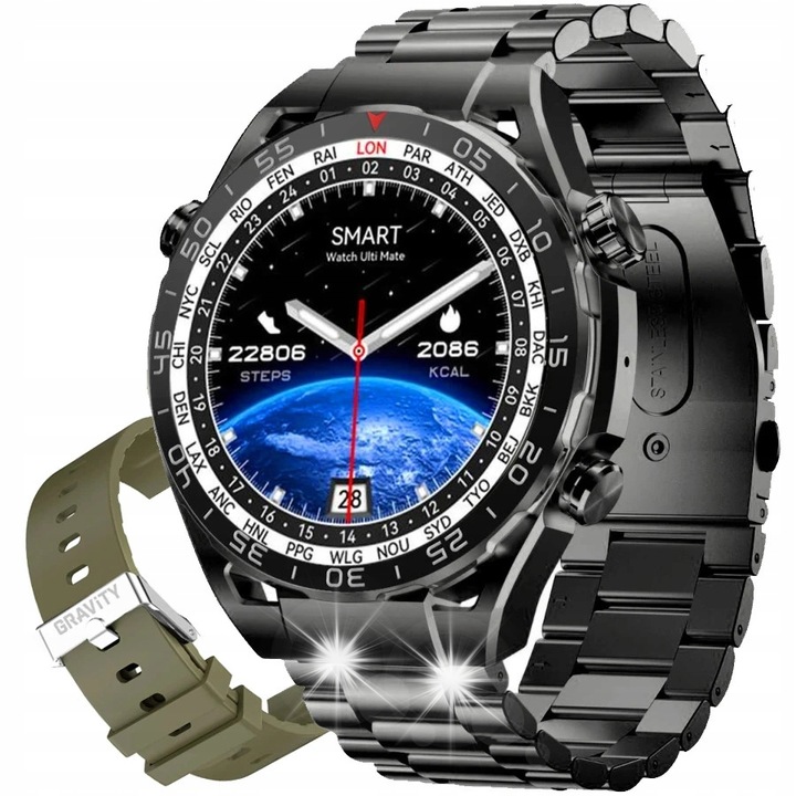 Smartwatch unisex Pacific, 1,09 inch, IP67, 38x44x10mm