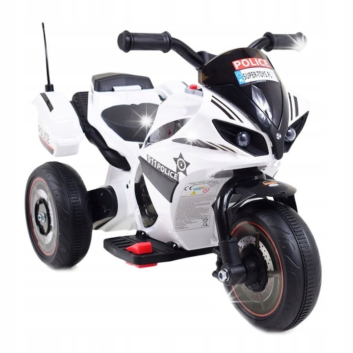 Elektromos gyermek motorkerékpár, Import Super-toys, GTM-5588A, 3 kerék, hangok