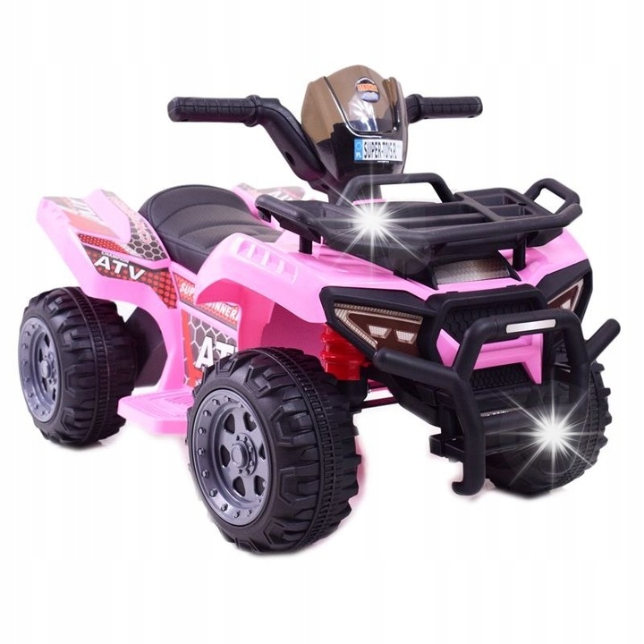 Електрически ATV за деца, Import Super-toys, модел JC-913, розов, 71x42x26см