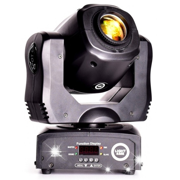 Reflector mobil LED Light4Me Mini Spot 60, 60W, 7 culori, 193x151x284mm