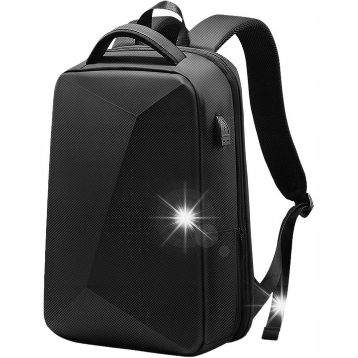 Mozos PM37 laptop hátizsák, lopásgátló, vízálló, 45x32x13-21cm, fekete