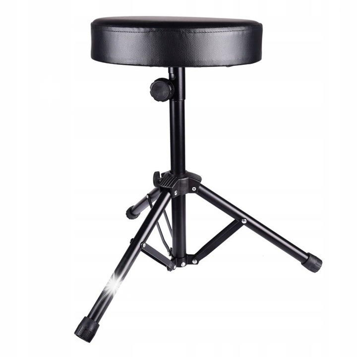 Ütőhangszeres szék, Music Express, N4 modell, kerek, fekete, 30x50cm