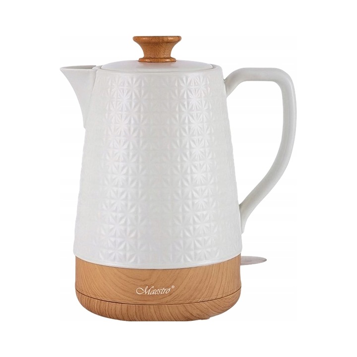Fierbator ceramic MAESTRO MR-076, 1,8L, 1800W, automat, alb