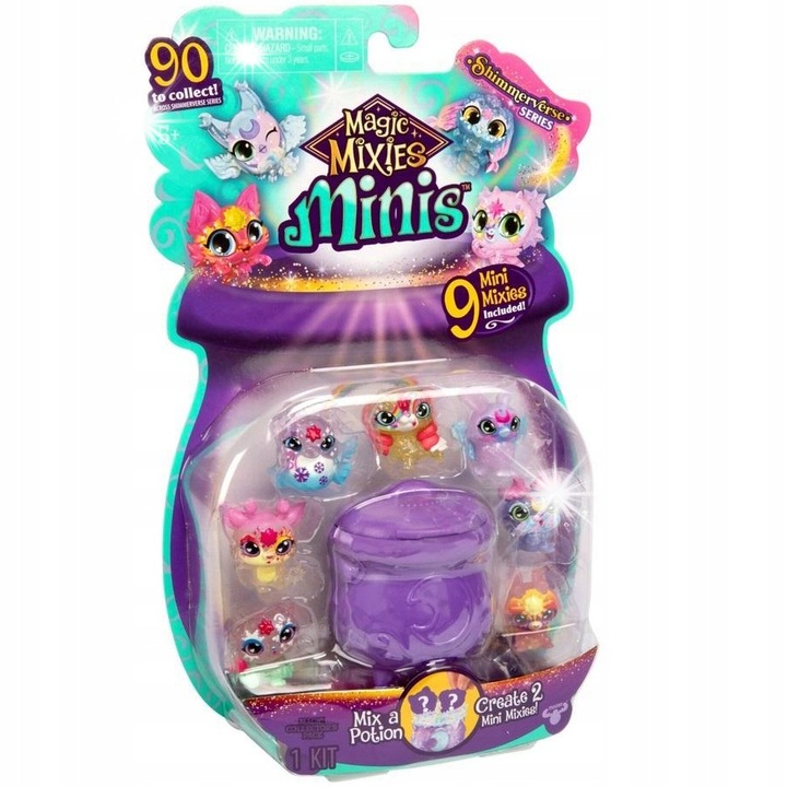 Фигурка Magic Mixies Minis 9 части, комплект с аксесоари, многоцветен, малки размери