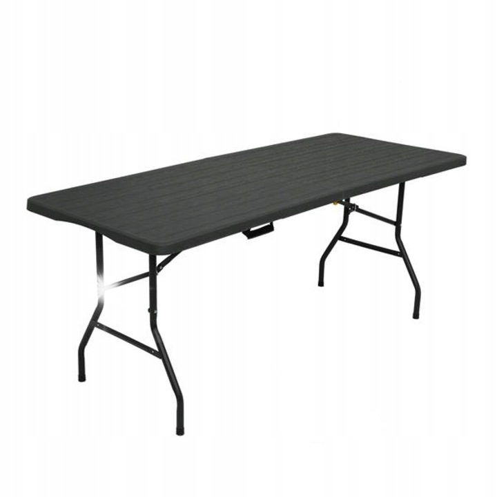 Сгъваема маса, Nils Camp, 180 см, антрацит, товароносимост 150 кг, размери 91x74x7 см (сгъната)