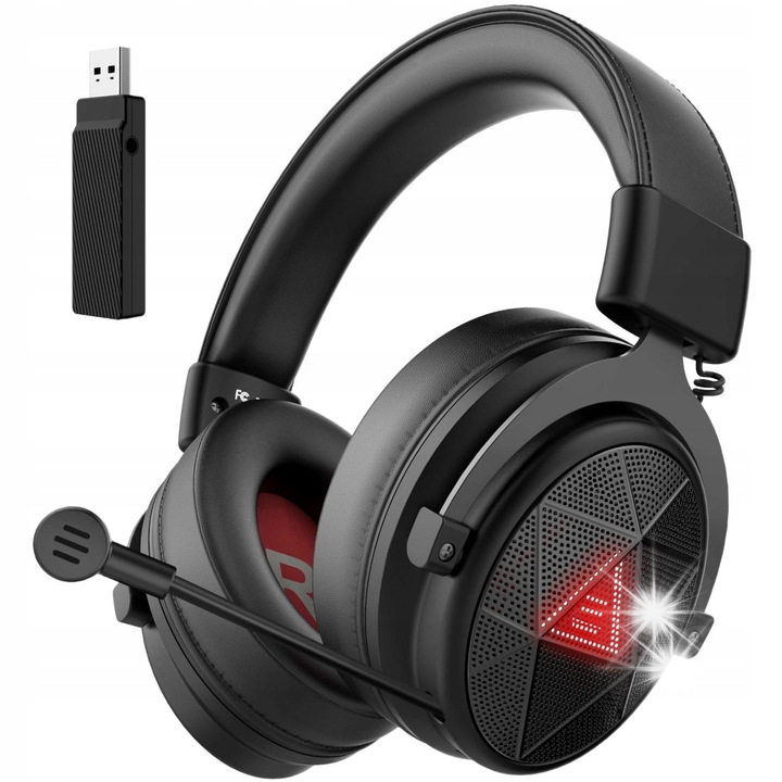 Oneodio E910 PC Casti, vezeték nélküli, 7.1, visszahúzható mikrofon, műbőr, 50mm