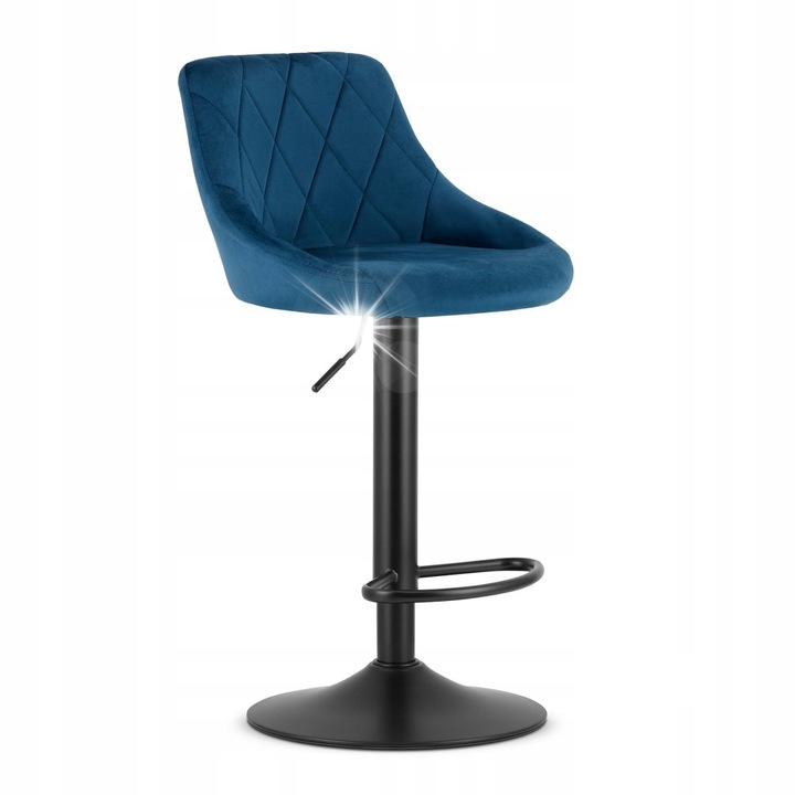 KAST bárszék, gránát, állítható magasság 85-105 cm, fekete talp, bársony anyag