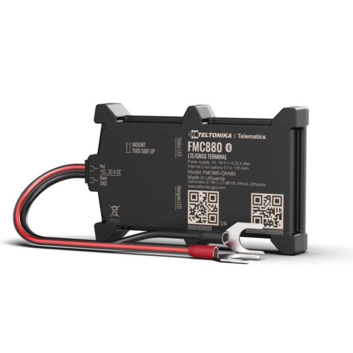 Localizator auto GPS 4G Teltonika FMC880 pentru conectarea la o baterie auto