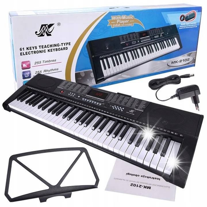 Játék hangszer, MK, gyerek zongora, USB, MP3