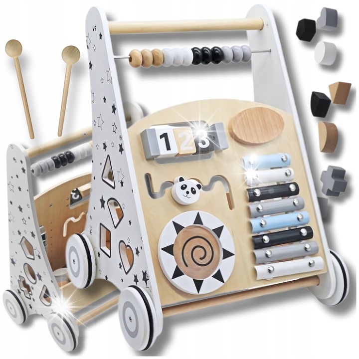 Kreatív formaválogató gyerekeknek, Minexo, 36x31x47cm, barna színű