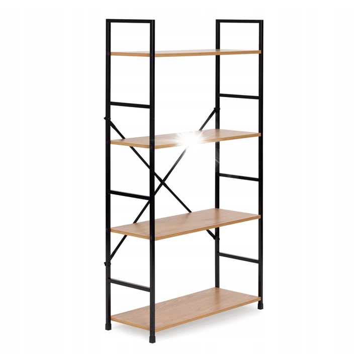 Modern polc 4 polccal, ModernHome, loft design, MDF, 113x58,5x23,5cm