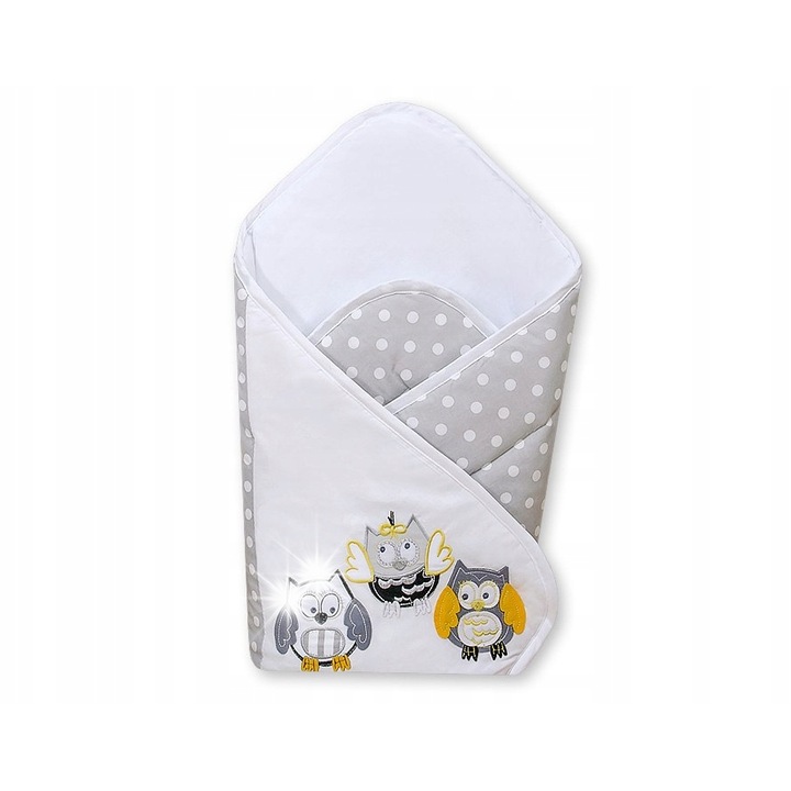 Пелена за повиване с подплата, My Sweet Baby, Adele, 100% памук, зелена, 2.5 кг