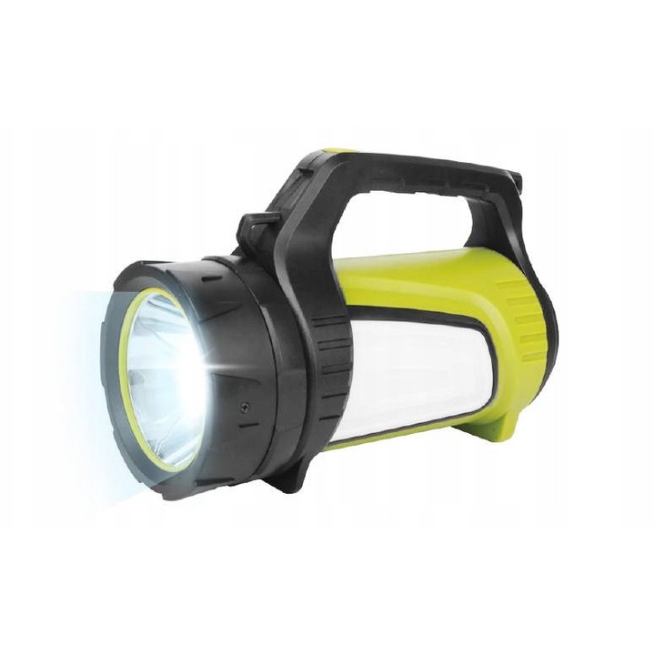 LTC LED фенер, 1200LM, 3 режима, черно-маслинено, комплект с USB кабел