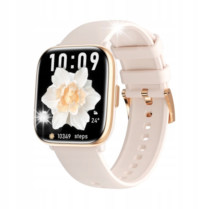 Smartwatch Kieslect Pura, 1,19", Bluetooth 5.2, IP68, 40,5x40,5x10mm, aurie