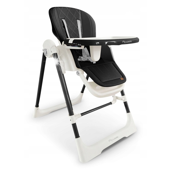 Стол за хранене 3 в 1 Nukido Elite, регулируем, с подложка за бебета, многоцветен, за деца от 6 месеца