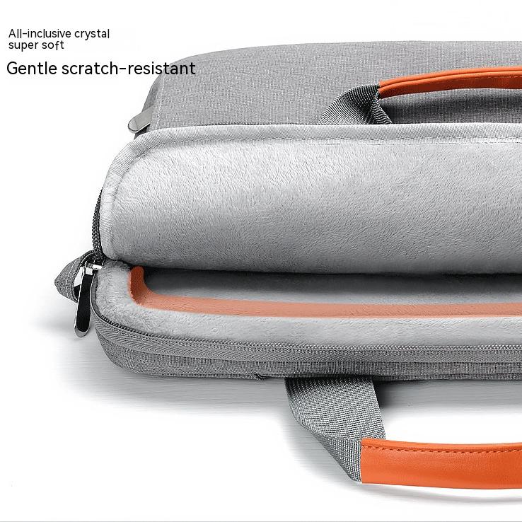 Geanta pentru laptop, Aiorber, 15.6 inci, stil crossbody, protectie completa la 360°, 6 compartimente, impermeabila, captuseala groasa din plus, negru