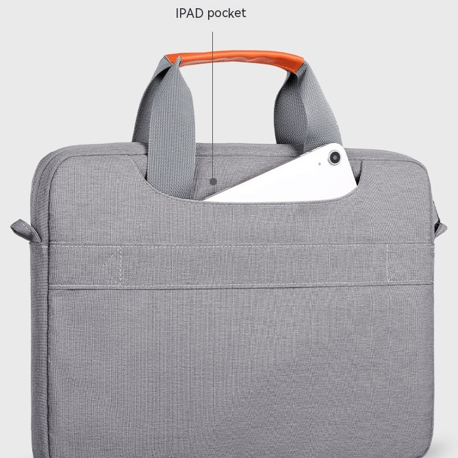 Geanta pentru laptop, Aiorber, 15.6 inci, stil crossbody, protectie completa la 360°, 6 compartimente, impermeabila, captuseala groasa din plus, negru