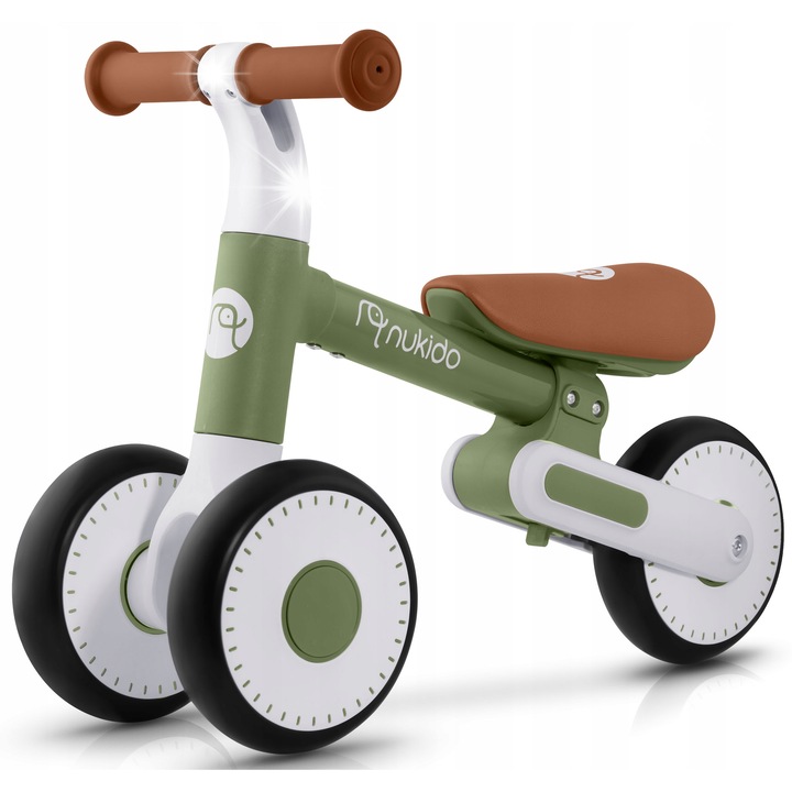 Nukido NK-603 gyermek futóbicikli, 3 kerekű, állítható magasságú, 15cm