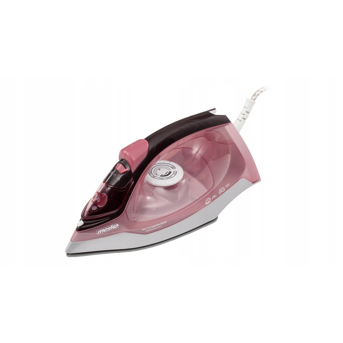 Fier de calcat Mesko 2600W ceramic alb roz gri 2600W