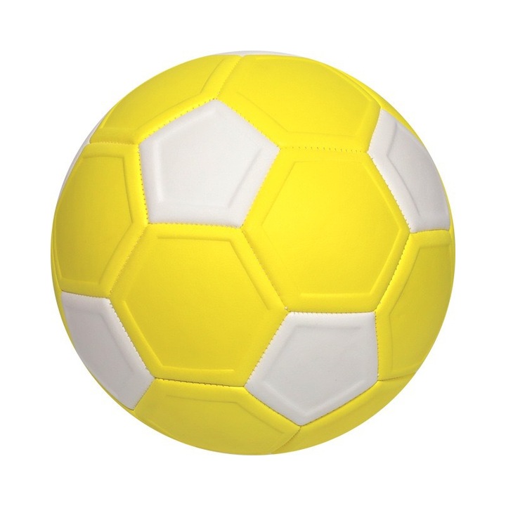 Minge fotbal curbata, Nr. 5, galben, 3 ani+