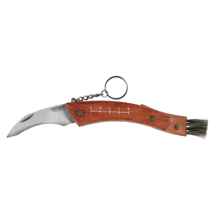 Cutit pliabil pentru ciuperci, Joker JKR918, lama Warncliffe, otel inoxidabil, maner din lemn de mango, husa Cordura inclusa