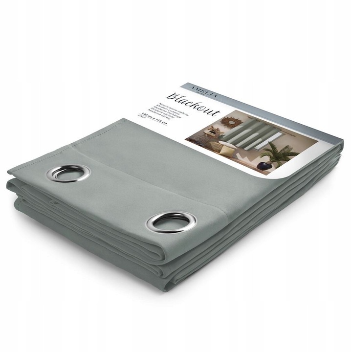 Завеса AmeliaHome Blackout 140x175см, 90% затъмнение, 8 халки