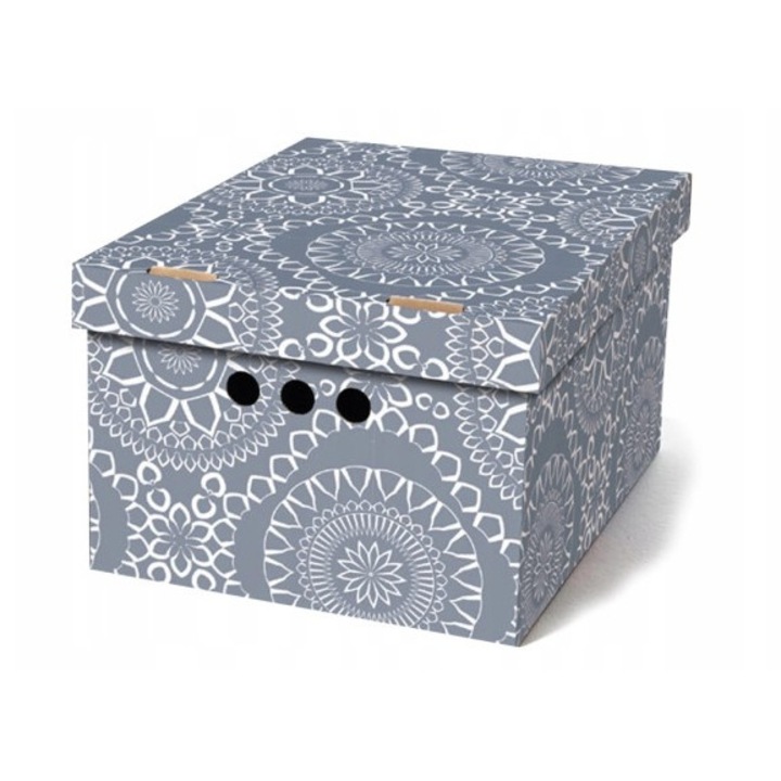 Pudełko kartonowe ozdobne dekoracyjne z nadrukiem do utrzymywania porządku Maroko A4