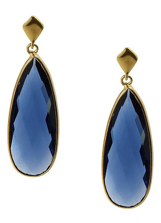 Cercei dama GREGIO, Argint 925, cu pietre albastre