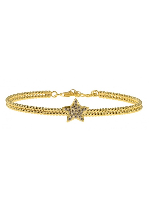 Bratara dama GREGIO, cu motiv stea, decorata cu zircon