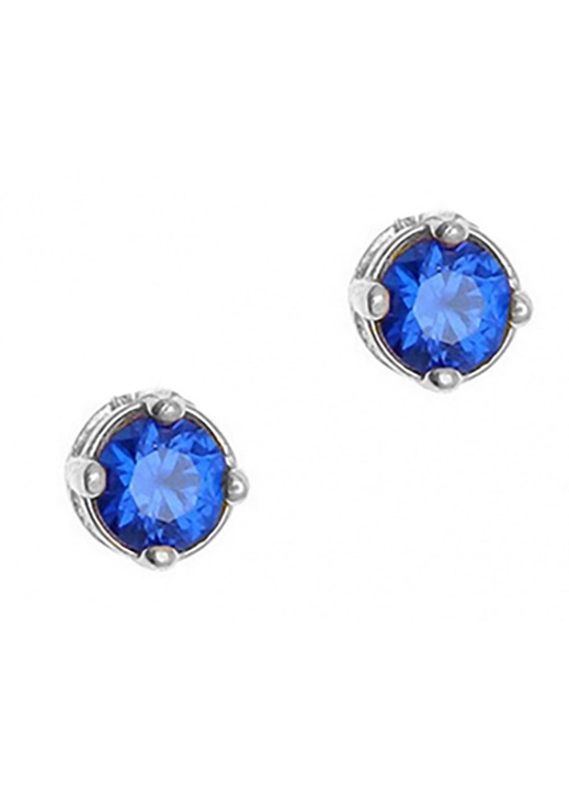 Cercei dama GREGIO, argint, argintiu\albastru