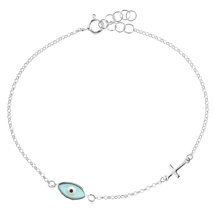 Bratara pentru copii GREGIO din argint 925 cu smalt