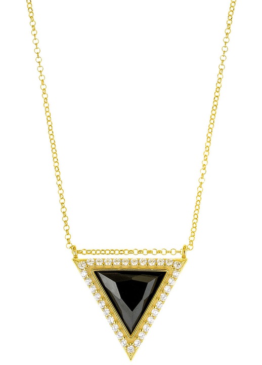 Colier dama, din Argint 925 placat cu aur GO55391, zirconiu, GREGIO Jewels