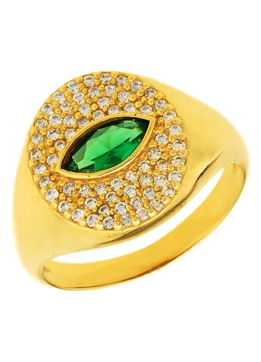 Inel dama GREGIO, 925, cu pietre Zircon, aurit