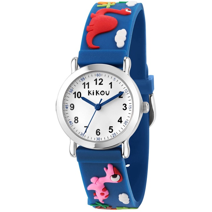 Ceas copii KIKOU Mignon, curea din cauciuc 30x30mm