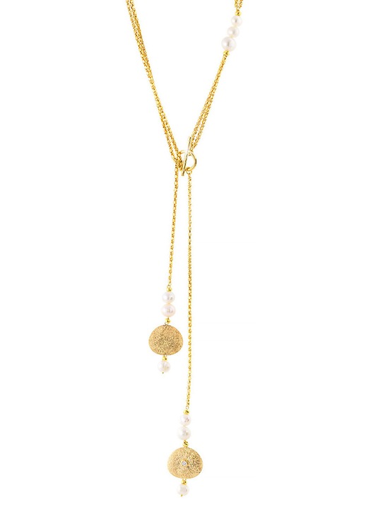 OXETTE Colier din Argint 925 placat cu aur 01X05-03827