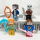 Gyermek játékszett, 24 darabos, Minecraft karakterek, összeállítható, többszínű
