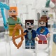 Gyermek játékszett, 24 darabos, Minecraft karakterek, összeállítható, többszínű