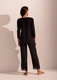 Pijama Dama Alma Modal 7/8, Negru